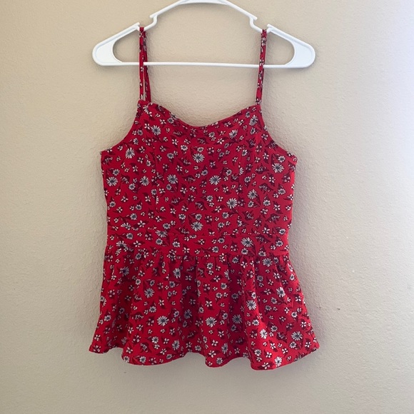 Spaghetti strap peplum top - Picture 2 of 5